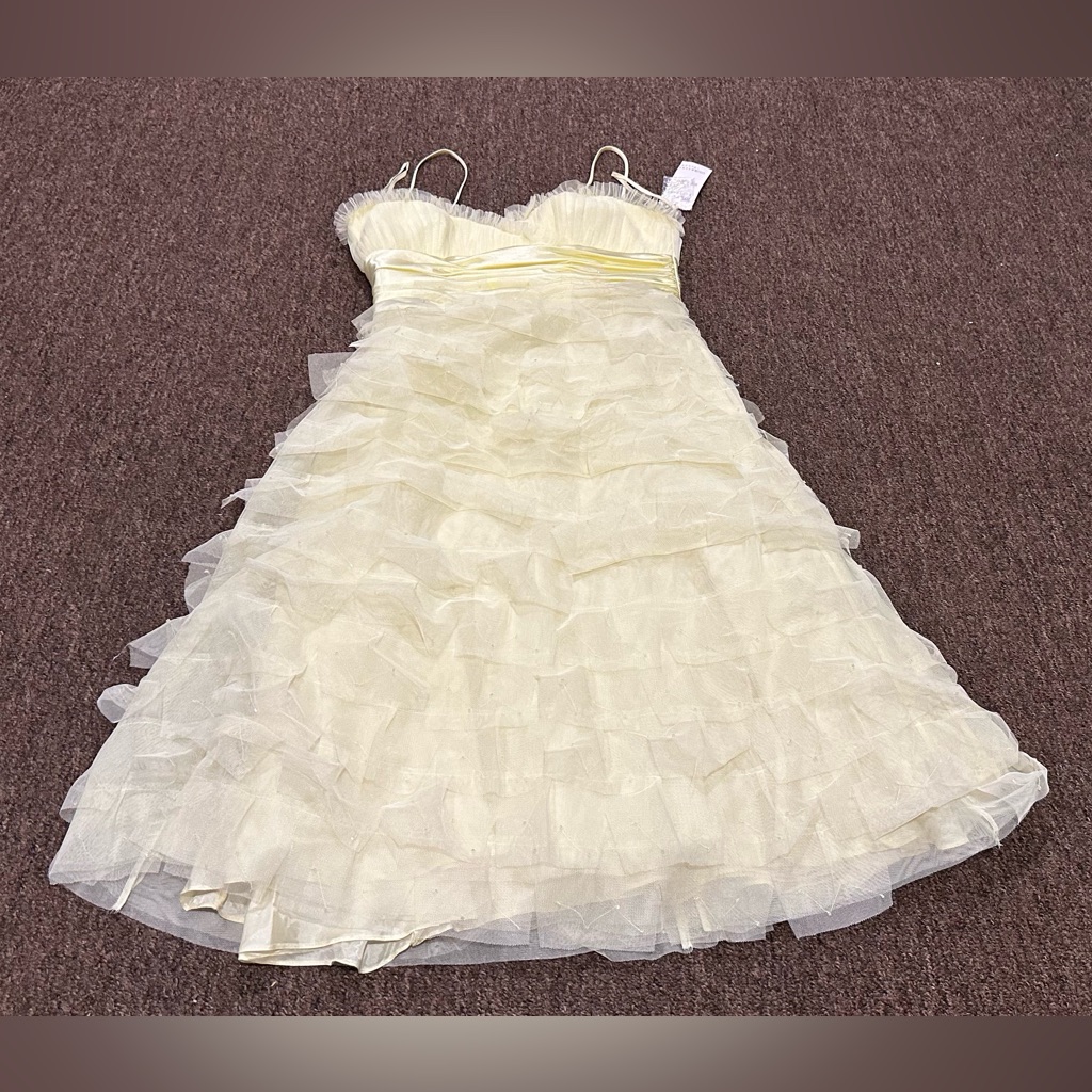 Nwt! Janique Kourosh Evening Special Occasion Dress Ruffle Formal Prom 6